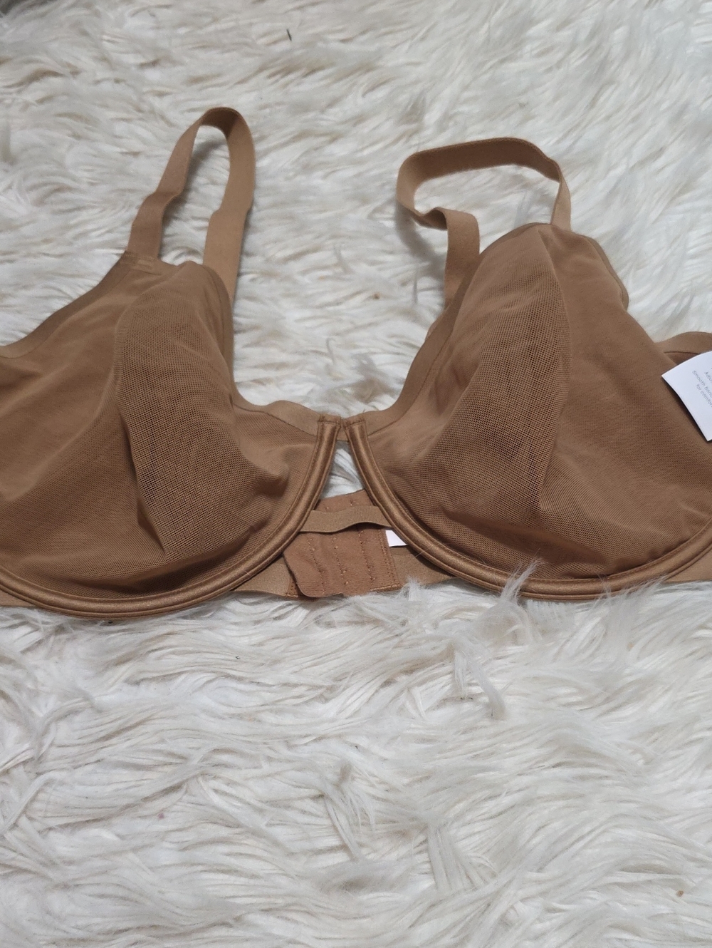 NWT Auden Mesh Unlined Wire Demi Bra- 42DDD
